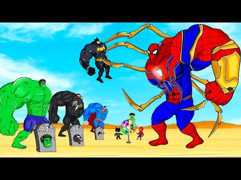 Rescue Team HULK & SUPER MAN, VENOM vs IRON SPIDERMAN : Returning from the Dead SECRET - FUNNY