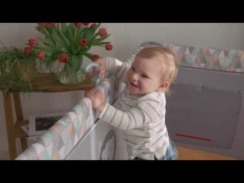 Lionelo Sven Plus Navy Blue Ceļojumu gultiņa manēža (2 līmeņi)