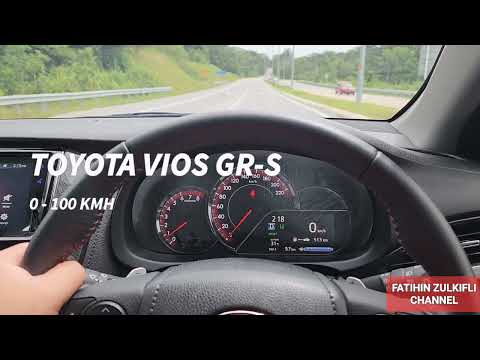TOYOTA VIOS GR-S ACCELERATION 0 - 100 KM/H
