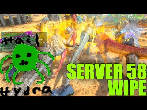 WIPING THE LAST EX-SUPREMACY - Ark Official Server 58 WIPE RAID! - Ark Survival Evolved Mega Raid