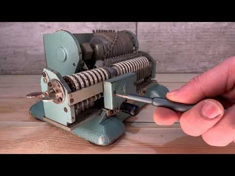 Old Mechanical Calculator INCREDIBLE Restoration! Jewelry work!
