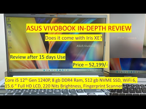 ASUS Vivobook 15 X1502ZA Intel i5-1240P 8Gb 512GB Iris Xe No OS Silver