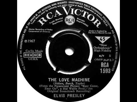 UK New Entry 1967 (130b) Elvis Presley - The Love Machine