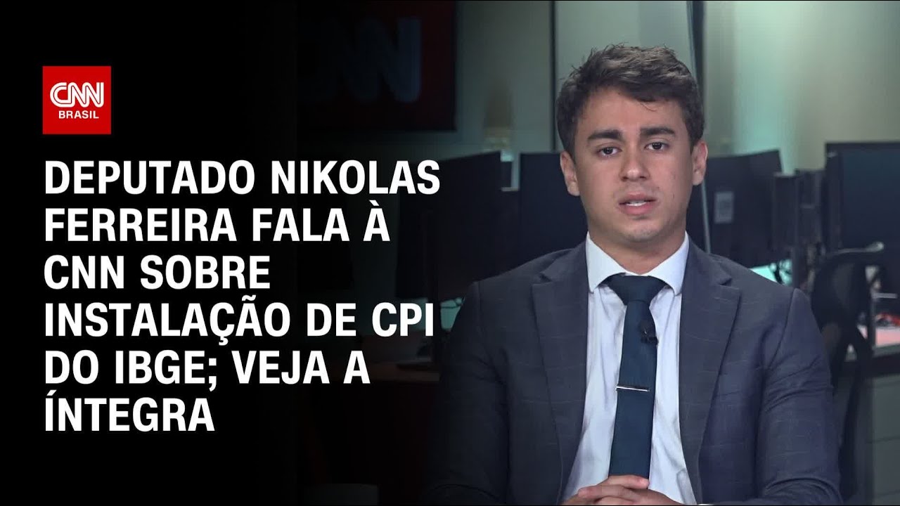 Deputado Nikolas Ferreira fala à CNN sobre instalação de CPI do IBGE; veja a íntegra | CNN 360º