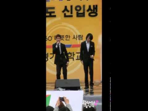 [FANCAM] 100302 Kyongki University Celebration - Pajama Party main kyu