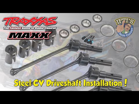 #03 Traxxas MAXX - Steel CVD / CV Driveshaft Installation & Setup GUIDE
