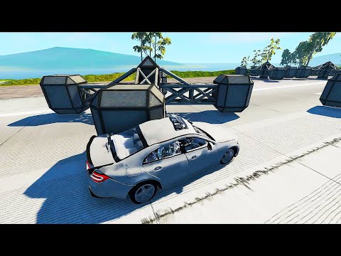 Large Spinner Crash Car Demolution / Sports Car SUPER BUMP / BeamNG Drive #8