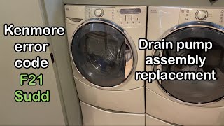 F21 error code on Kenmore washer and pump swap