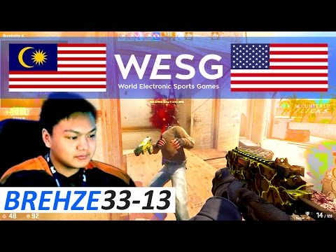 CSGO Brehze POV 33-13 vs JYP (WESG 2016 World Finals)