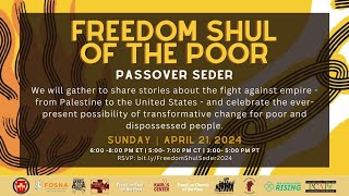 Freedom Shul of the Poor: Passover Seder