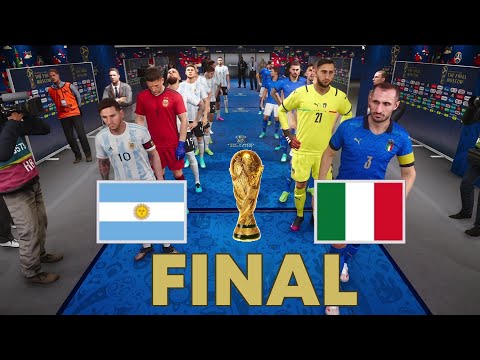 Italy vs Argentina | FIFA World Cup | FINAL | PES 2021 Simulation