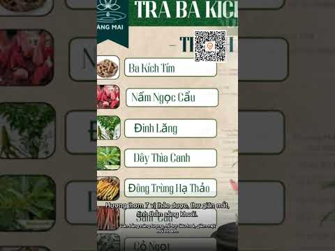 Trà ba kích ngọc cẩu Làng Mai 7 vị thảo dược - Thanh lọc cơ thể, 30 túi lọc