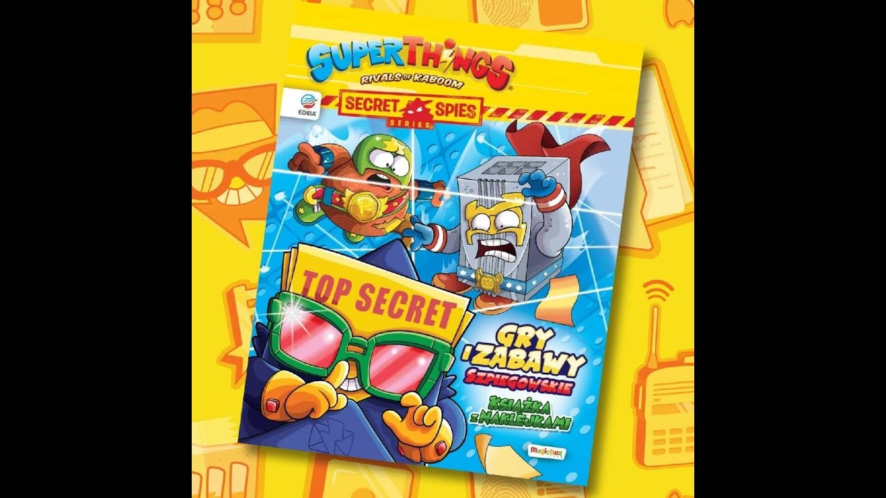 Książka z naklejkami super things