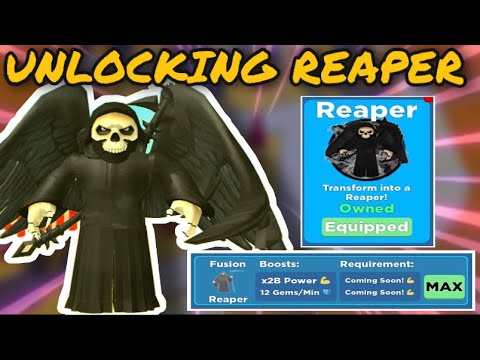 *UNLOCKING* REAPER FUSION AND GETTING INSANE POWER... (ROBLOX SUPER POWER FIGHTING SIMULATOR)
