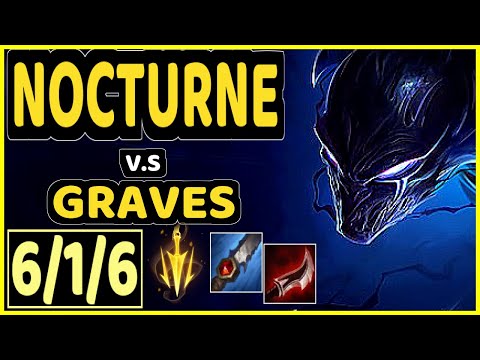 ALBETRAYBER (NOCTURNE) vs GRAVES - 6/1/6 KDA JUNGLE GAMEPLAY - EUW Ranked GRANDMASTER