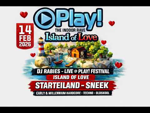 DJ Rabies & MC Double-T - Live at Play! Festival Island of Love 2026 liveset ( early & happy )