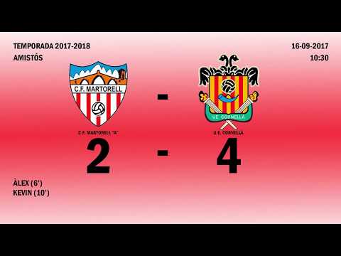 RESUM MARTORELL A. E.  "A" -  CORNELLÀ U. E. (AMISTÓS)