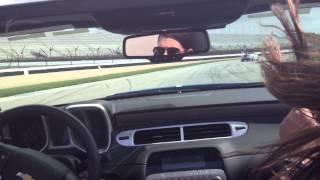 Riding backseat with Danica Patrick on Road Course at IMS
