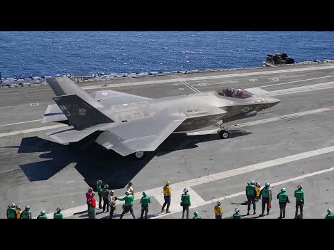 US Dangerously Launching Fully Armed F-35C in Middle of the Ocean