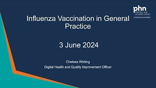 QI in practice - using clinical audit tools to increase influenza vaccination uptake - 3 June 2024