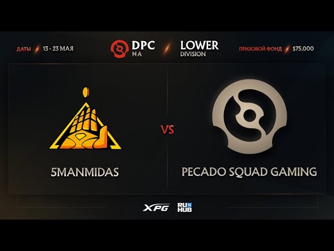 5ManMidas vs Pecado Squad Gaming, Dota Pro Circuit 2021 NA S2, bo3, game 1 [Lex & 4ce]