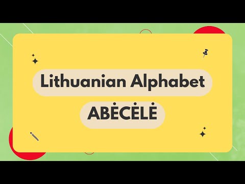 Learn the Lithuanian alphabet - ABĖCĖLĖ | Lithuanian Made Simple