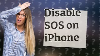 How do I get SOS off my iPhone?