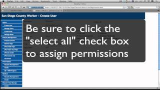 County Worker - Add User Demo