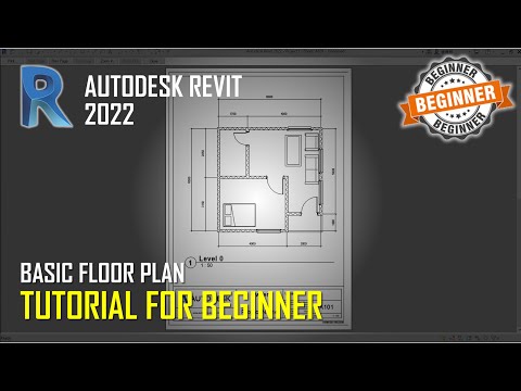 AutoDesk Revit 2022 Basic Floor Plan Tutorial For Beginner