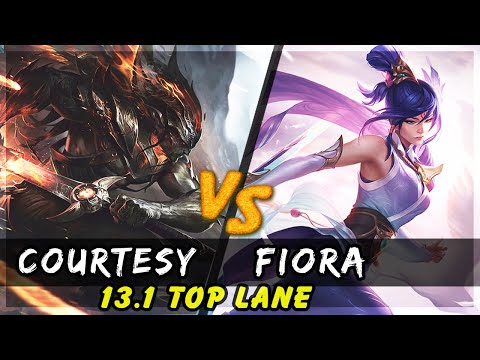 Courtesy - Yasuo vs Fiora TOP Patch 13.1 - Yasuo Gameplay