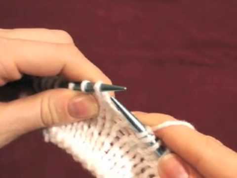 Knitting Increases: Knit Right Loop (KRL) English Style