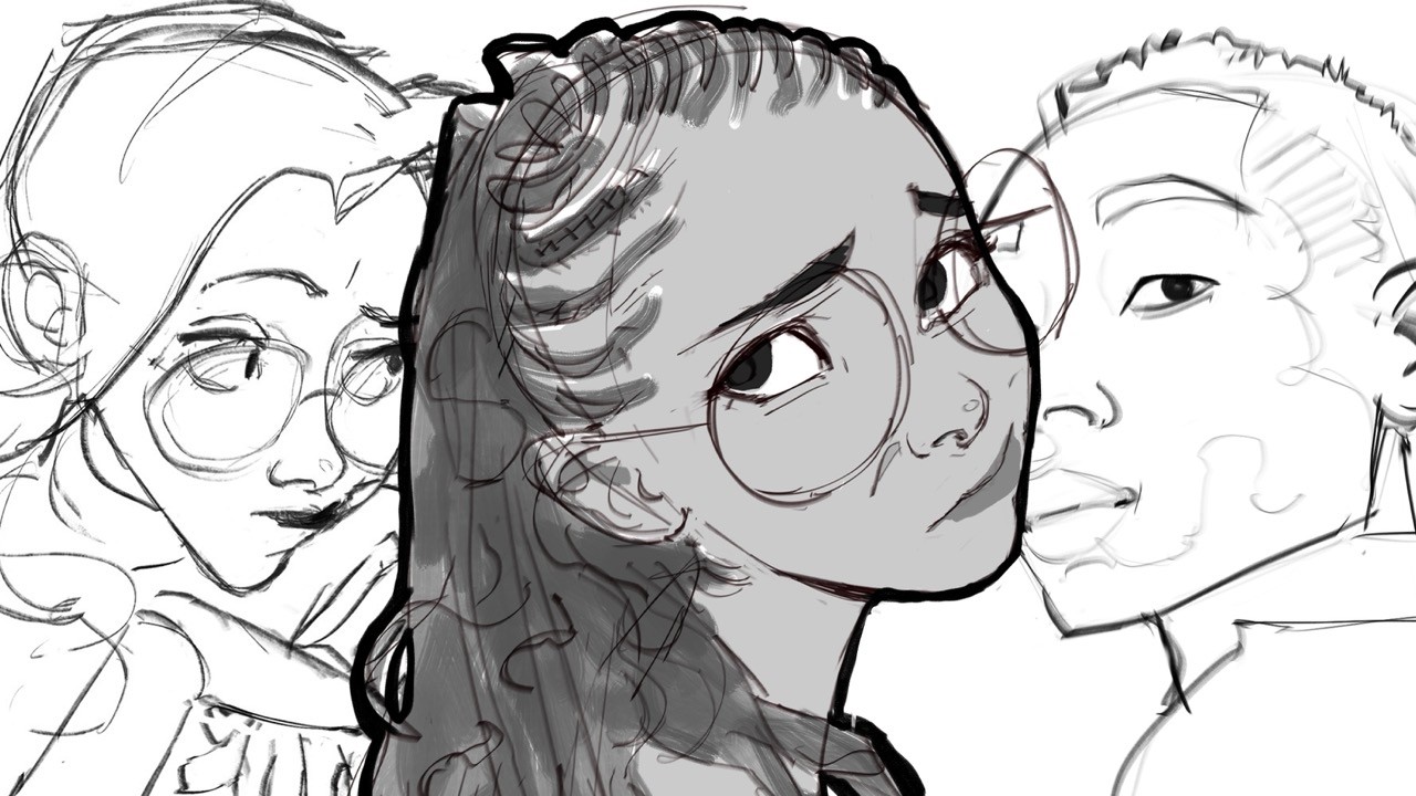 Warm-Up Sketches with the Huion Kamvas Pro 27