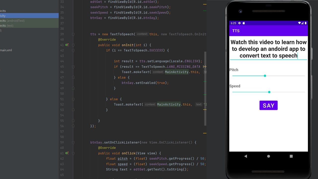 Text-to-Speech Android App Tutorial! 📱🔊 #appdevelopment #androidstudio #androidtutorialforbeginners