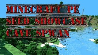 preview picture of video 'Minecraft PE Seed Showcase - Spawn in cave (SUPER RARE)'