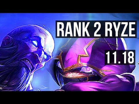 RYZE vs KENNEN (TOP) (DEFEAT) | Rank 2 Ryze, 12/3/8, Dominating, Rank 30 | NA Challenger | v11.18