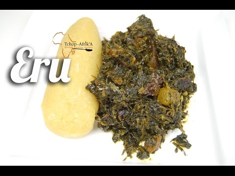Eru or okasi recipe (south-west Cameroon)