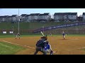 Deep fly ball to LF, catch made, runner held at 1. - Spring 2018 