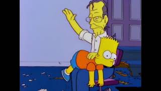 George H. W. Bush Spanks👋 Bart Simpson from TV Episode Two Bad Neighbors