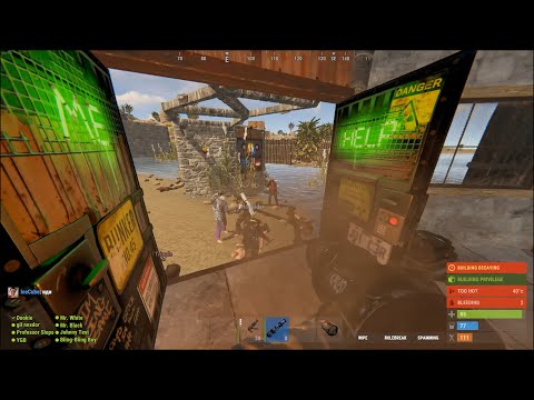 WHEN A CLAN TRIES TO ROAM RAID YOU ON RUST LARGEST SERVER...