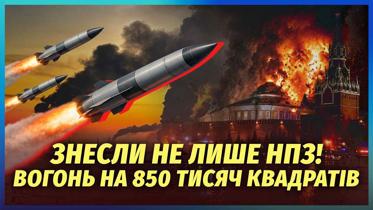 ❗️КАДРИ З ЕПІЦЕНТРУ ПОЖЕЖІ ПІД МОСКВОЮ! У небі СТОВП ВОГНЮ. Горить ТЕЦ. З Фла