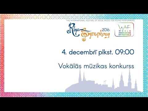 Vocal competition (part 2) Riga Symphony 2016 [LIVE]