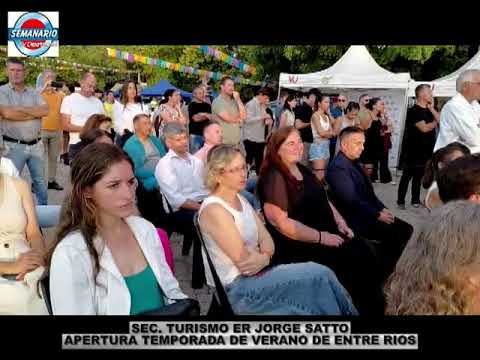 VILLA  URQUIZA: LANZAMIENTO TEMPORADA DE VERANO DE ENTRE RIOS   SEC  TURISMO ER JORGE SATO