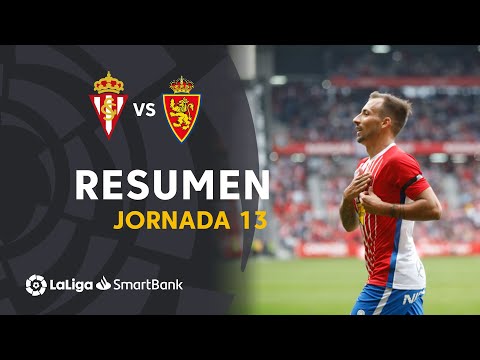 Resumen de Real Sporting vs Real Zaragoza (4-0)