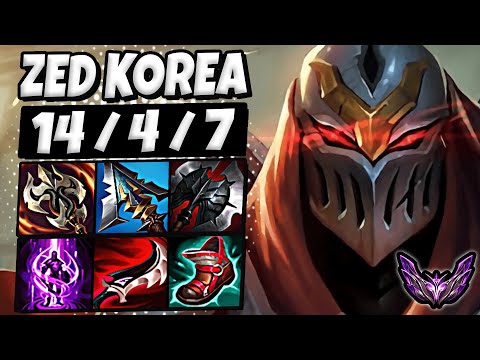 Zed MID vs Aurelion Sol [ OTP ] Lol Korea Master Patch 13.13 ✅