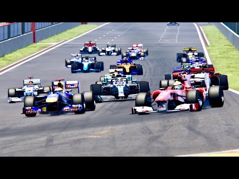 F1 2019 Cars vs F1 2010 Cars - Spa