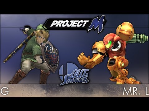 QUT Smash 4 Project M  - WR1 - Mr. L (Samus) vs G (Link) [Partial]