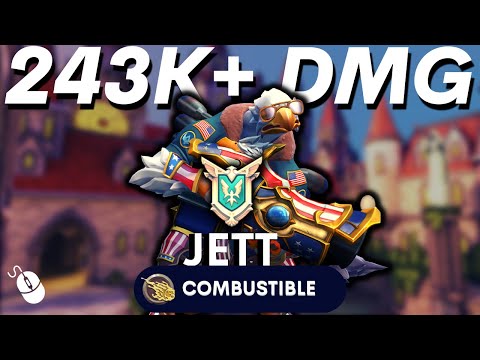243K+ DMG 34 Kills Is combustible Best talent ? Jett (Master) Paladins Drogoz Competitive