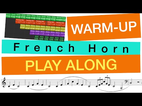 French Horn WARM UP 1.  Play Along