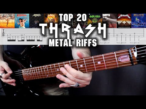 TOP 20 THRASH METAL RIFFS | With Tabs