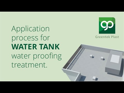 Underground water tank waterproofing membrane